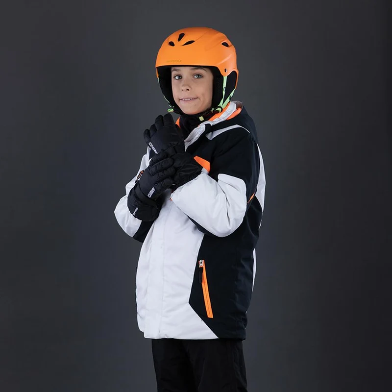 CHIBA Kids Allround Finger - Kinder-Radhandschuhe schwarz, wasserdicht, Größe 3