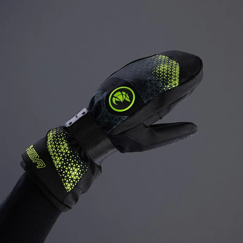 CHIBA Board Mitten - wasserdichte Primaloft Snowboard-Handschuhe, Größe 8, dk. grau/n