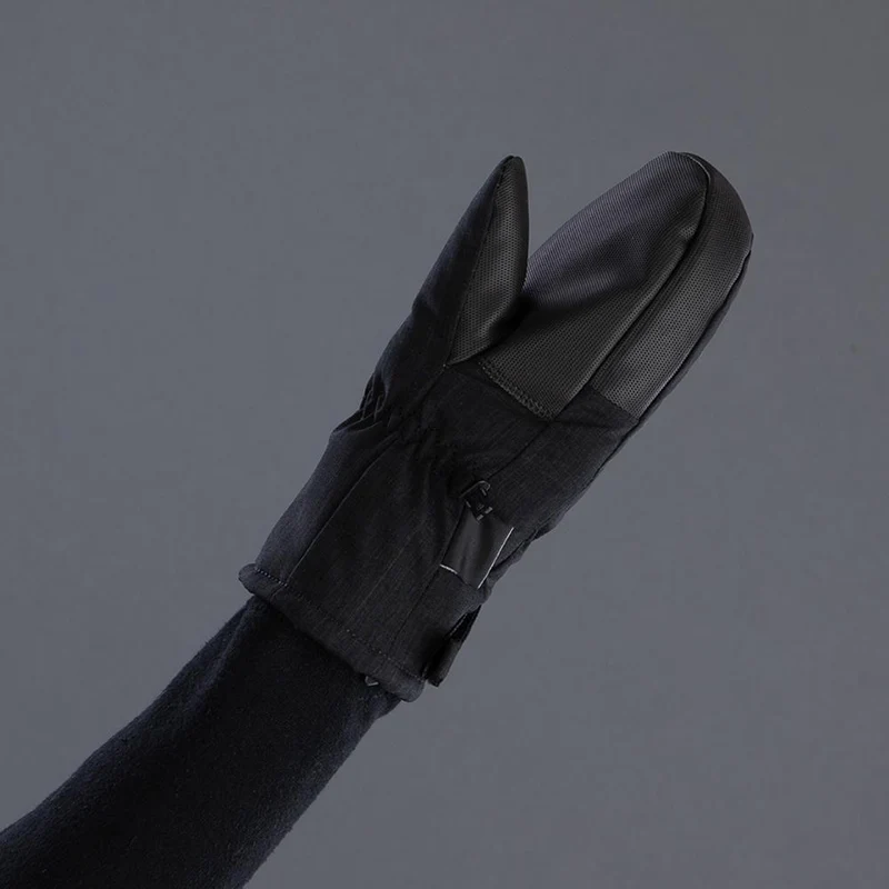 CHIBA Kids Basic Mitten - wasserdichte Kinder-Fäustlinge schwarz, Größe I