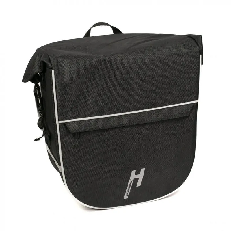 Haberland Einzeltasche eMotion schwarz/reflex - robuste Fahrradtasche für Alltag und Tour