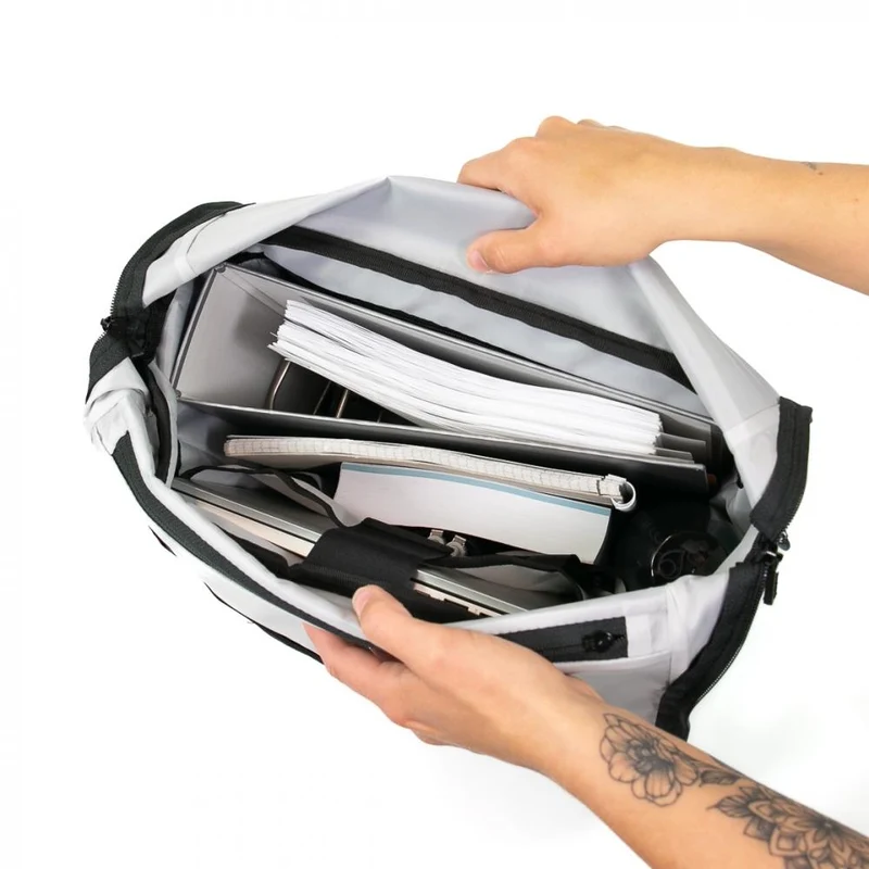 Haberland Sporty Fahrrad Rucksack / Gepäckträgertasche anthrazit - vielseitiger 2-in-1 Allrounder