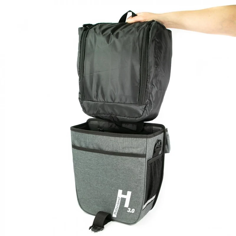 Haberland Einsatz für Einzel-/Doppeltaschen schwarz - mehr Ordnung auf Tour
