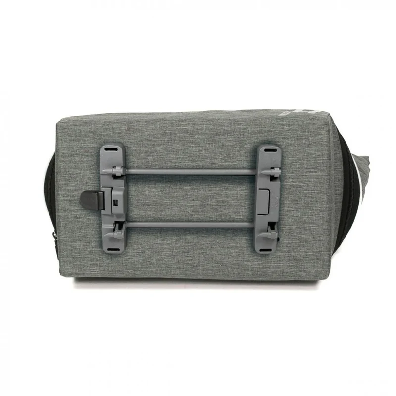 Haberland Gepäckträgeraufsatztasche Lena grau - praktische Racktime 1.0 Transportlösung