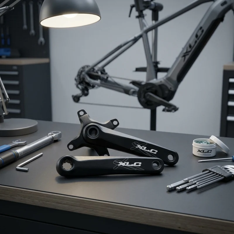 XLC Kurbelset für Bosch Systeme CR-E01 schwarz, links & rechts 175 mm, 15mm