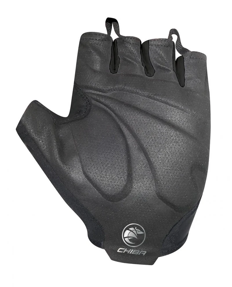 CHIBA Evolution - Radhandschuhe kurz, schwarz, Größe L, atmungsaktiv, leicht