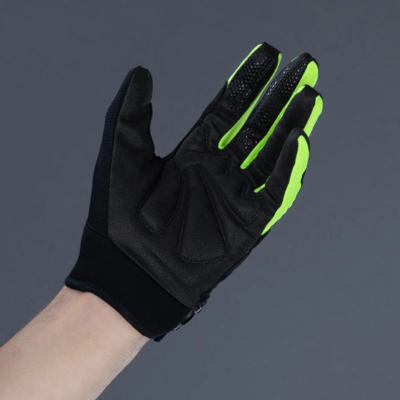 CHIBA Blade - Radhandschuhe S schwarz/neongelb, atmungsaktiv mit Touchfunktion