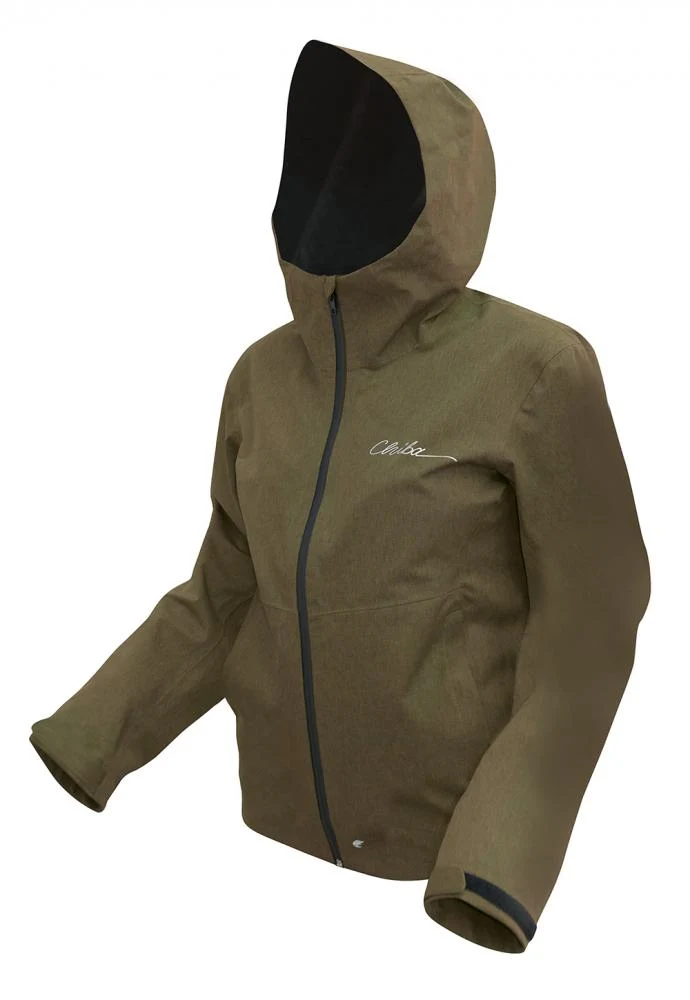 CHIBA Rainjacket Damen - wasserdicht, winddicht, atmungsaktiv, Größe L, olive
