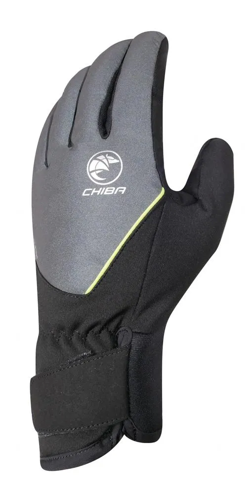 CHIBA Roadmaster Reflex - lange Radhandschuhe, winddicht, Primaloft, Touchfinger, Größe L