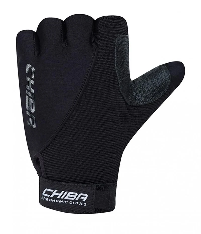 CHIBA Argon Premium II - Radhandschuhe XL schwarz mit Gelpolster & Aramidschutz