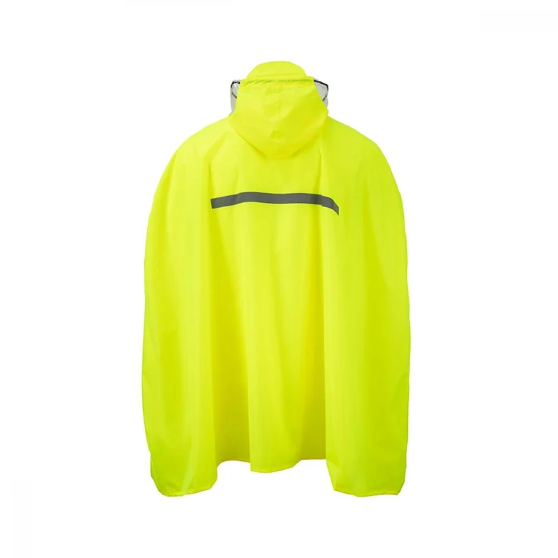 CHIBA Regenponcho - wasserdicht, winddicht, neongelb, Größe M/L
