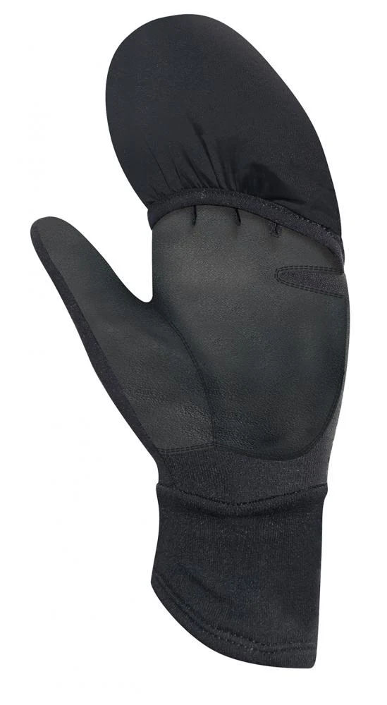 CHIBA Polarfleece Titan - Radhandschuhe schwarz S, winddicht, warm, Touchfunktion