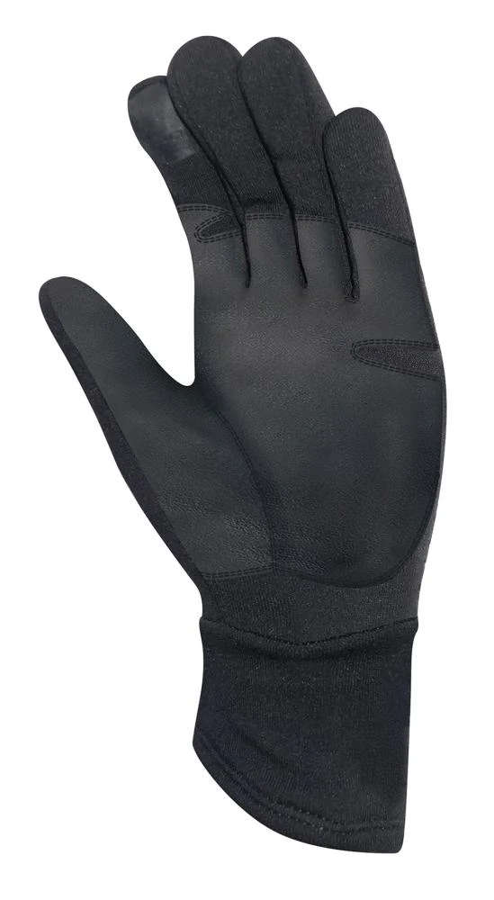 CHIBA Polarfleece Titan - Radhandschuhe schwarz S, winddicht, warm, Touchfunktion