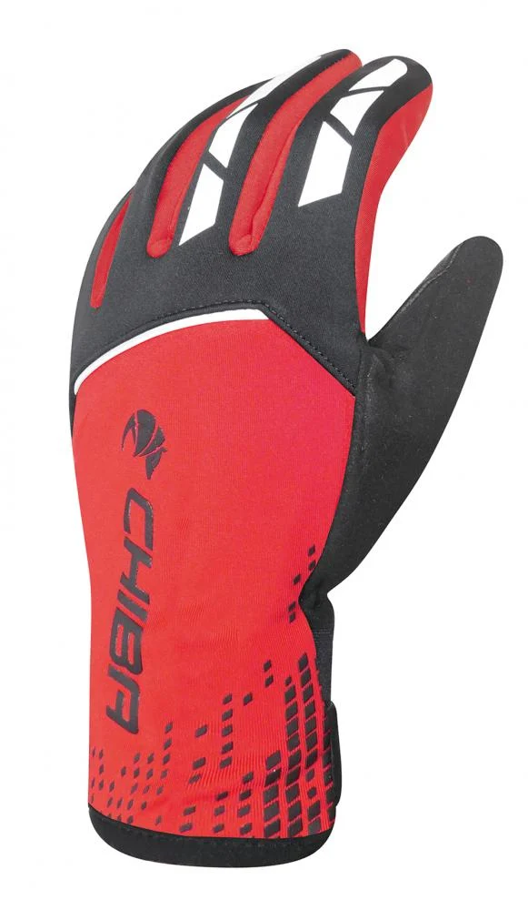 CHIBA 2nd Skin - wasserdichte Radhandschuhe, rot, Größe L