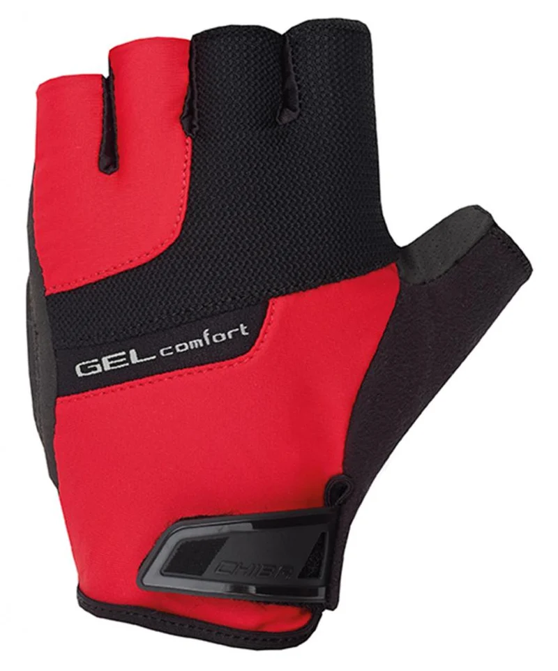 CHIBA Gel Comfort - Radhandschuhe L rot, gelgepolstert, atmungsaktiv