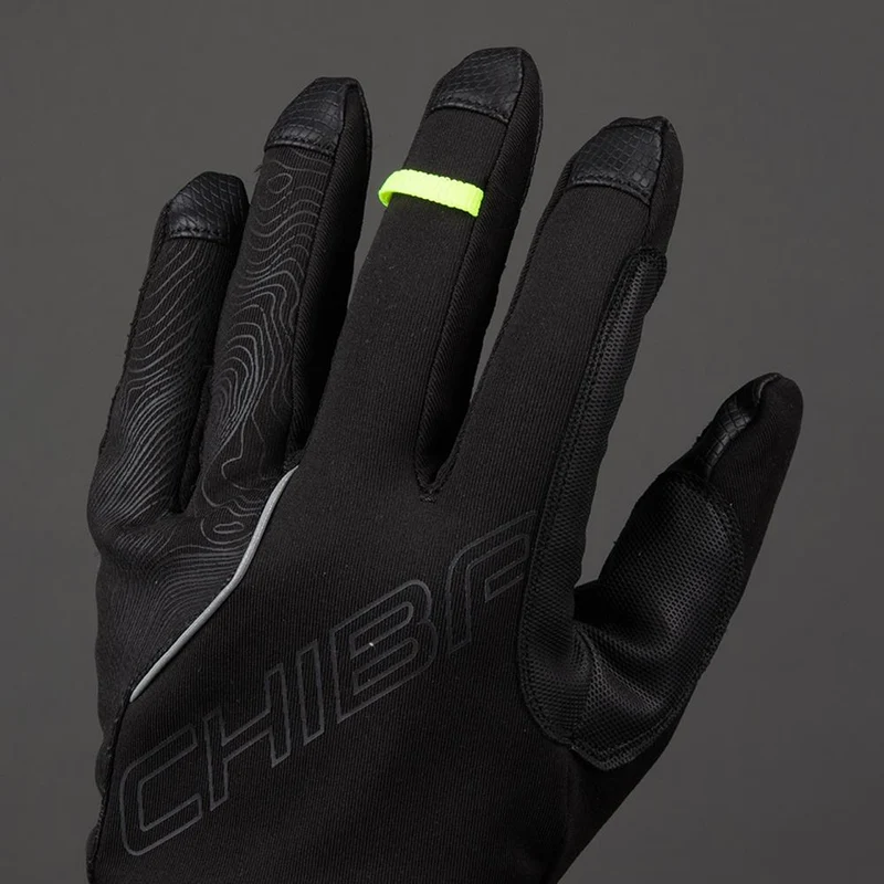 CHIBA Express+ - Radhandschuhe XL schwarz mit Regenüberzug und Gelpolsterung