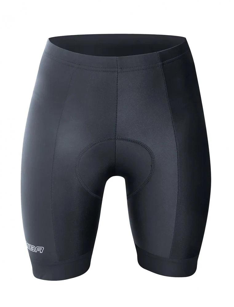 CHIBA Profi Hose Damen - Radhose XS schwarz, atmungsaktiv mit Elite Hightech Sitzkissen