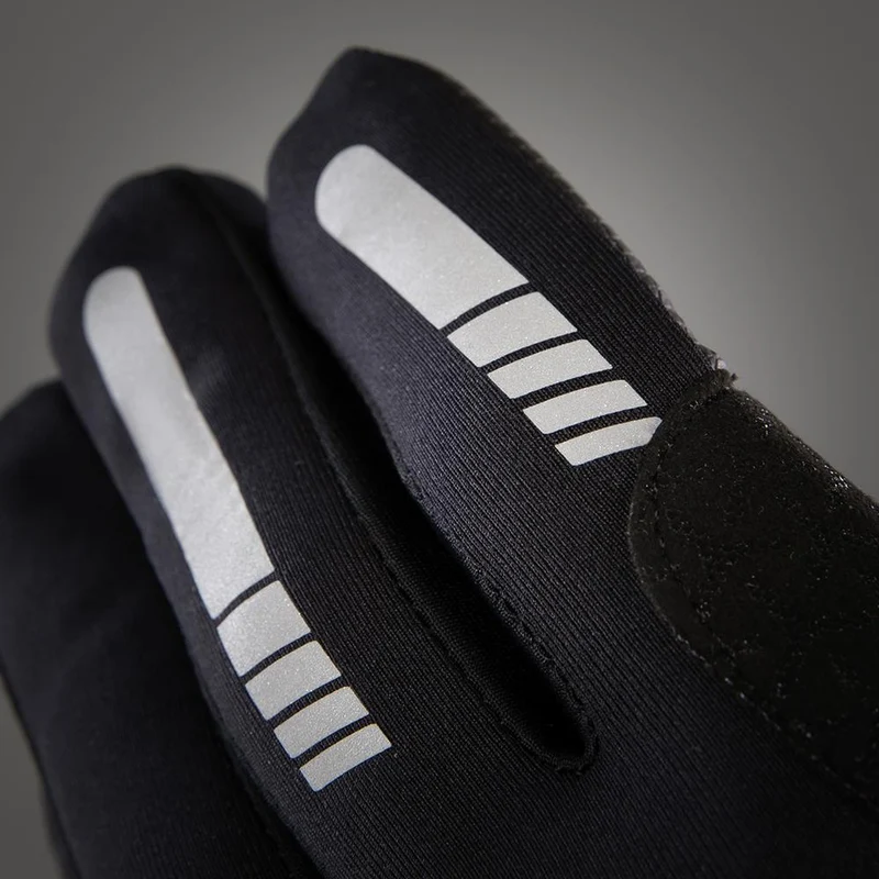 CHIBA Windstopper - Radhandschuhe schwarz, winddicht, atmungsaktiv, Größe S
