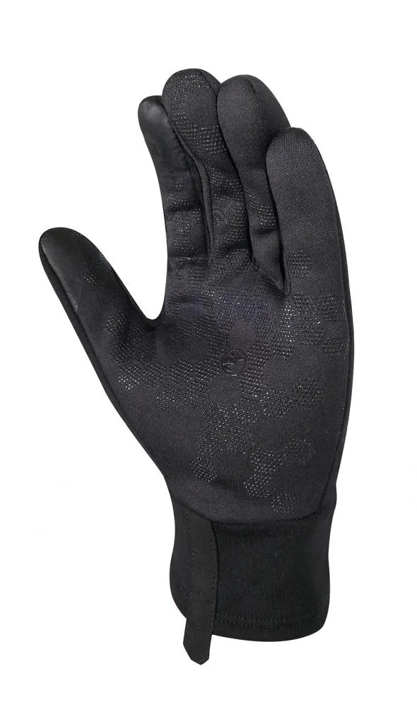 CHIBA Polarfleece - Radhandschuhe schwarz XL mit Touchfunktion und Silikondruck