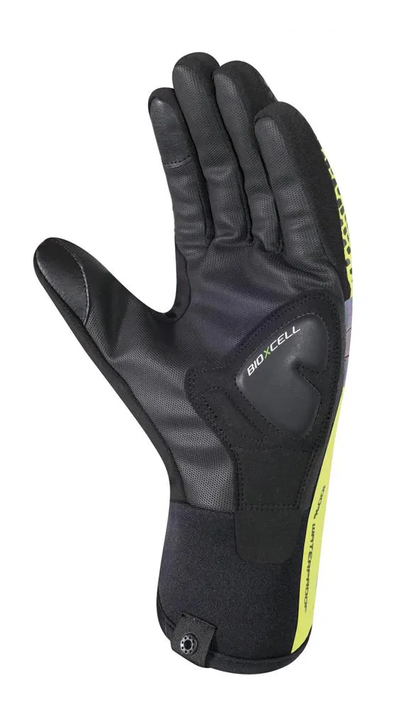 CHIBA BioXCell Warm Winter - wasserdichte Winter-Radhandschuhe, neongelb, S
