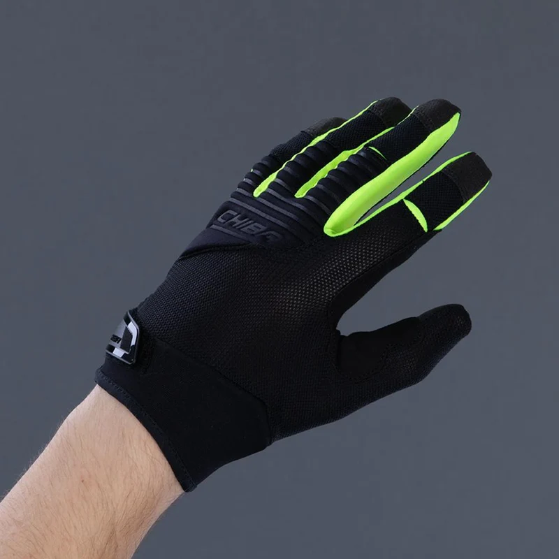 CHIBA Blade - Radhandschuhe schwarz/neongelb, 3XL, atmungsaktiv mit Ulnar-Nerve-Polsterung