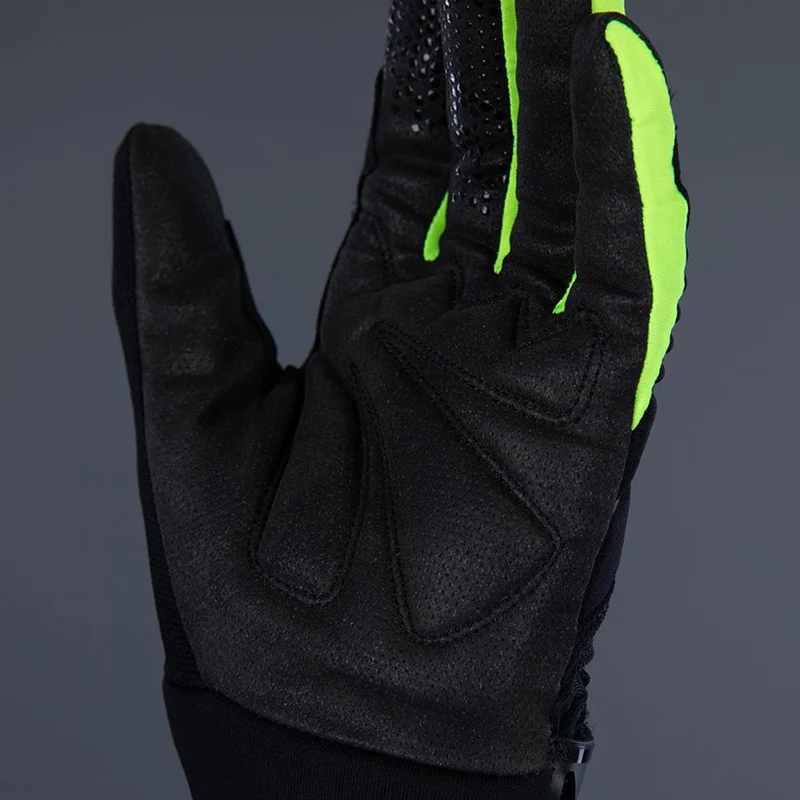CHIBA Blade - Radhandschuhe schwarz/neongelb, 3XL, atmungsaktiv mit Ulnar-Nerve-Polsterung