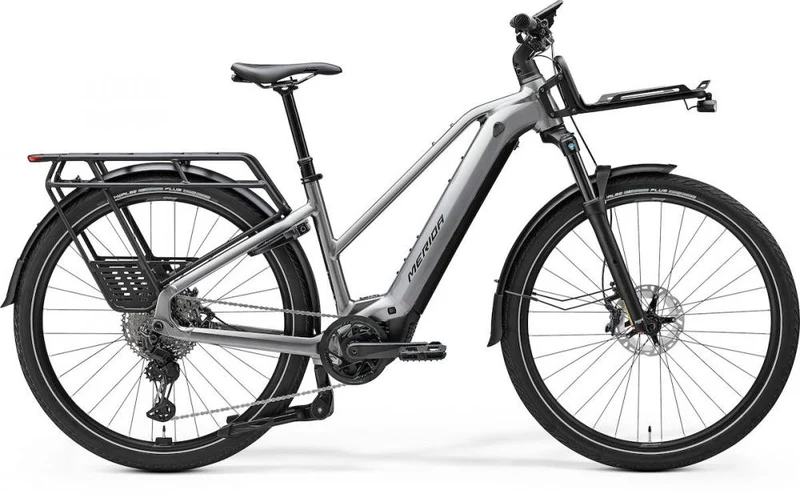 Merida eFLOAT HD 700 Lady EQ S Grau - komfortables E-Trekkingrad für Alltag und Touren
