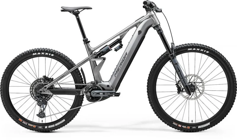 Merida eONE-EIGHTY 700 I1 glossy gunmetal XS Grau - leistungsstarkes E-MTB für anspruchsvolle Trails