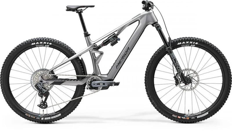 Merida eONE-SIXTY SL 8000 I1 glossy XL Grau - leistungsstarkes E-Enduro Fully