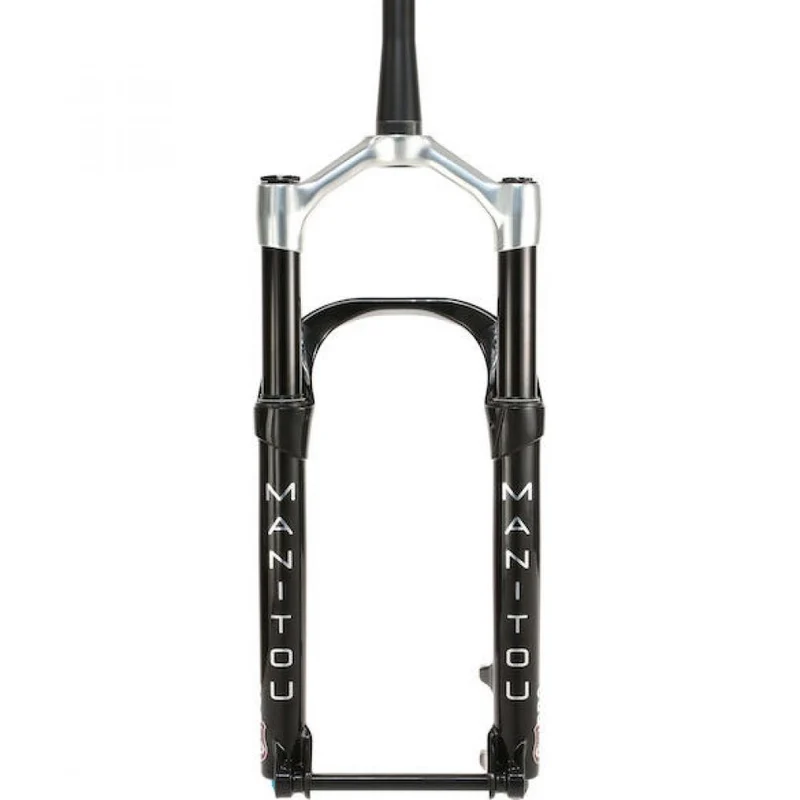 Manitou Federgabel Mastodon Pro Gen. 3 100 mm Mattschwarz/silber - steife Fatbike-Gabel für anspruchsvolle Trails