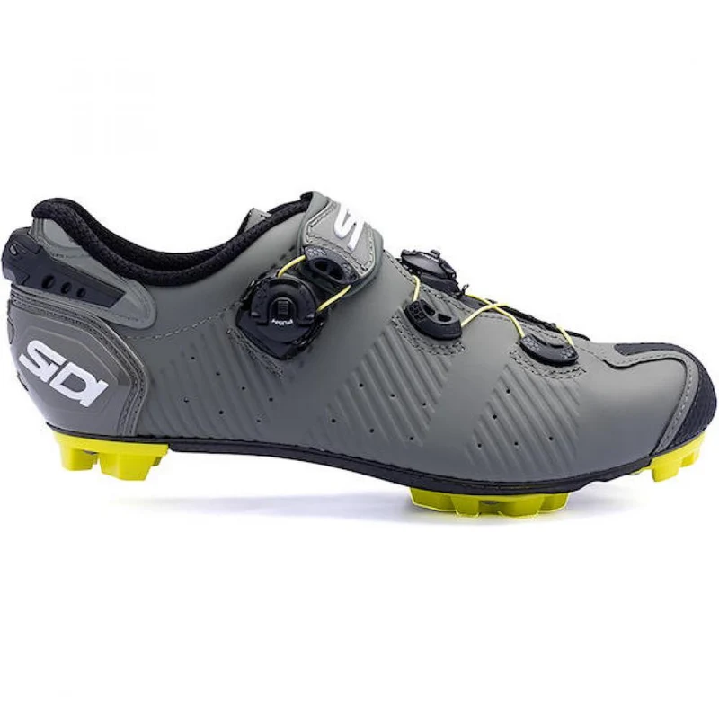 Sidi MTB Drako 2S SRS military/yellow 42 - Highend-MTB-Schuh mit Carbonsohle