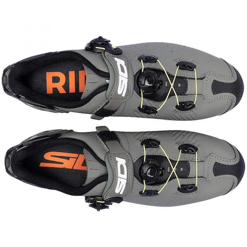 Sidi MTB Drako 2S SRS military/yellow 42 - Highend-MTB-Schuh mit Carbonsohle