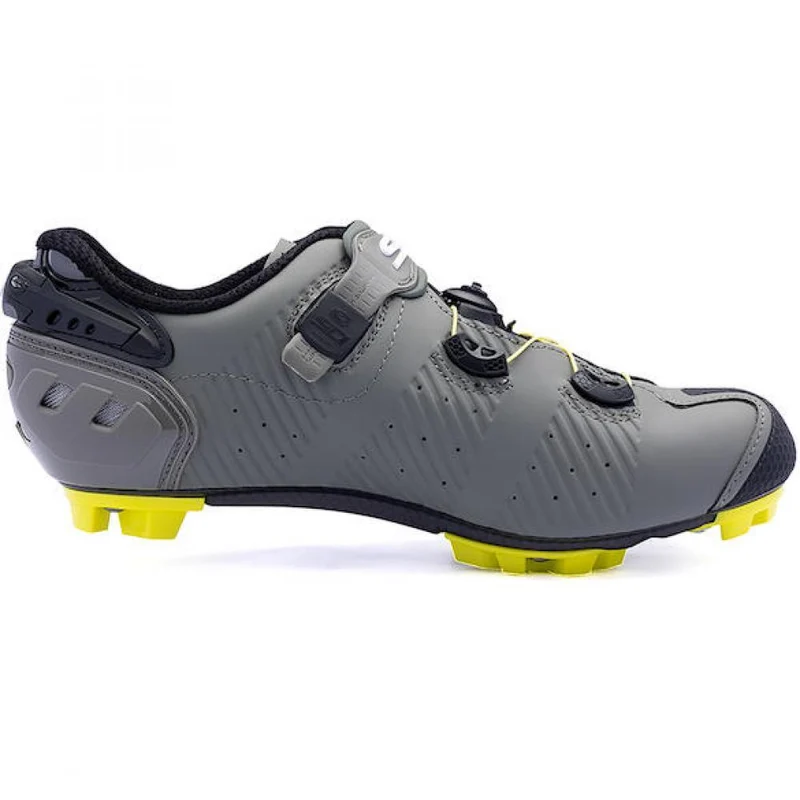 Sidi MTB Drako 2S SRS military/yellow 44 - High-End MTB-Schuh mit Carbonsohle