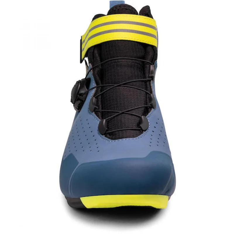 Sidi ROAD Nix navy/yellow fluo 38 Blau/neongelb - warmer Rennradschuh mit Steifigkeitsindex 9