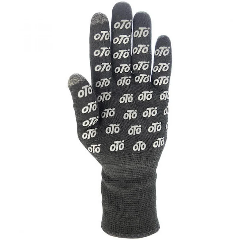 VeloToze Handschuhe Knitted wasserdicht XL Schwarz - warme, trockene Hände bei Nässe