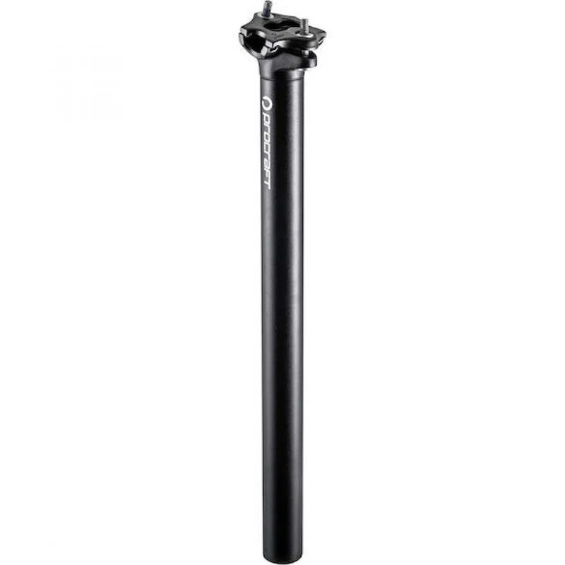 Procraft Sattelstütze Pro III 31,6 x 350 mm Schwarz - Klassische Aluminium-Sattelstütze