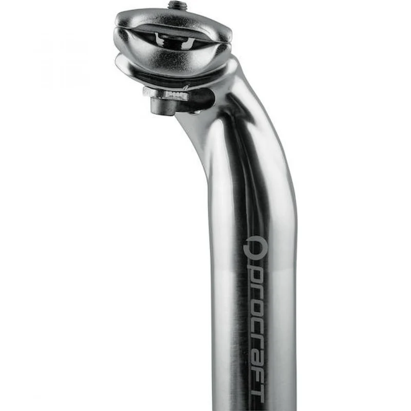 Procraft Sattelstütze Classic 2-Bolt Ø 31,8 x 400 mm - gekröpfte Patentsattelstütze aus 7075 Aluminium