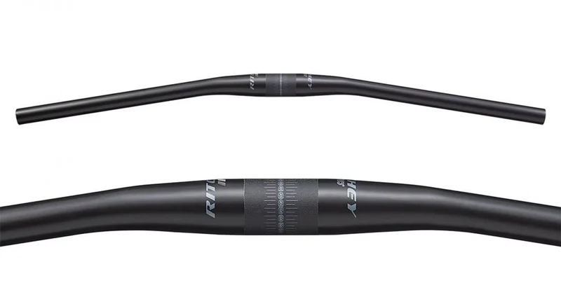 Ritchey WCS Carbon 2X Flat Lenker 31,8mm, 710mm, +/-5mm, 5° Backsweep, matt UD-Carbon, 183g, für MTB, einstellbarer Rise