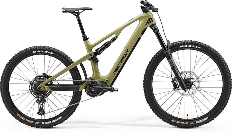 Merida eONE-SIXTY 6000 III1 glossy low XL Grün/schwarz - kraftvolles E-MTB für anspruchsvolle Trails