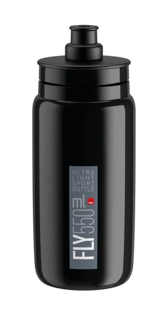 Elite 2x Trinkflasche Fly 550 ml schwarz grau