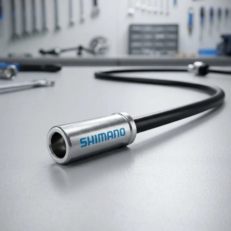 SHIMANO 200 Stück Endkappe Bremszugaußenhülle Stahl - Saubere und langlebige Zugabschlüsse