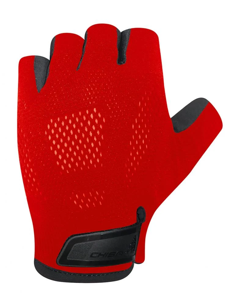 CHIBA Gel Evolution - Radhandschuhe XS rot, gepolstert, atmungsaktiv