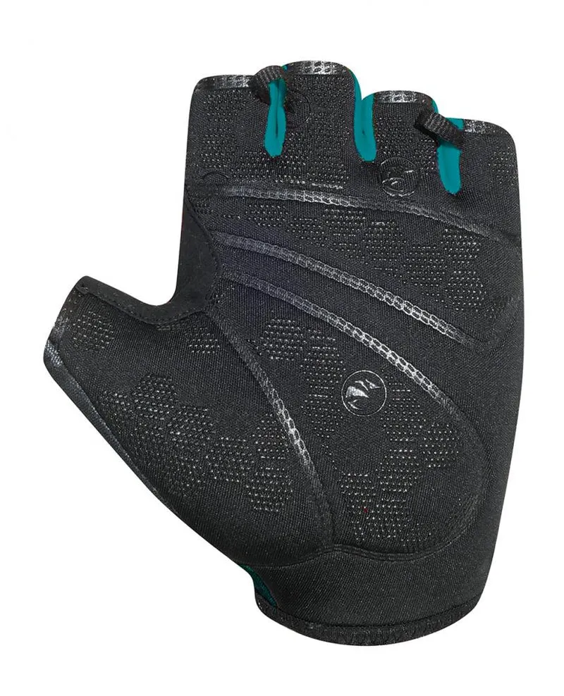 CHIBA Solar II - Radhandschuhe kurz, L, schwarz/petrol, atmungsaktiv