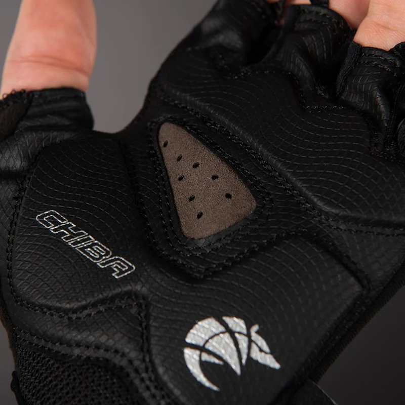 CHIBA Gel Premium - Radhandschuhe XS dunkelgrau, gepolstert, atmungsaktiv