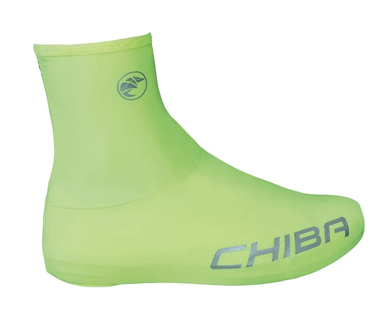 CHIBA Rennrad Überschuh - neongelb, S, atmungsaktiv, elastisch, mit Reißverschluss