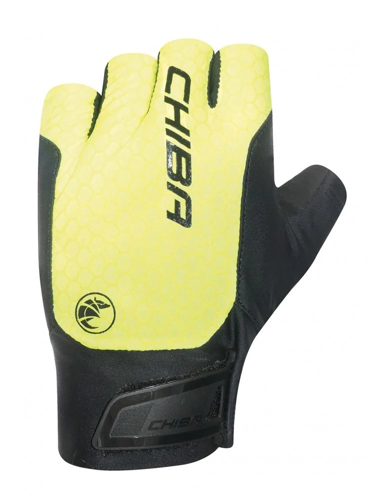 CHIBA Pure Race II - Radhandschuhe, neongelb, Größe L, leicht & atmungsaktiv