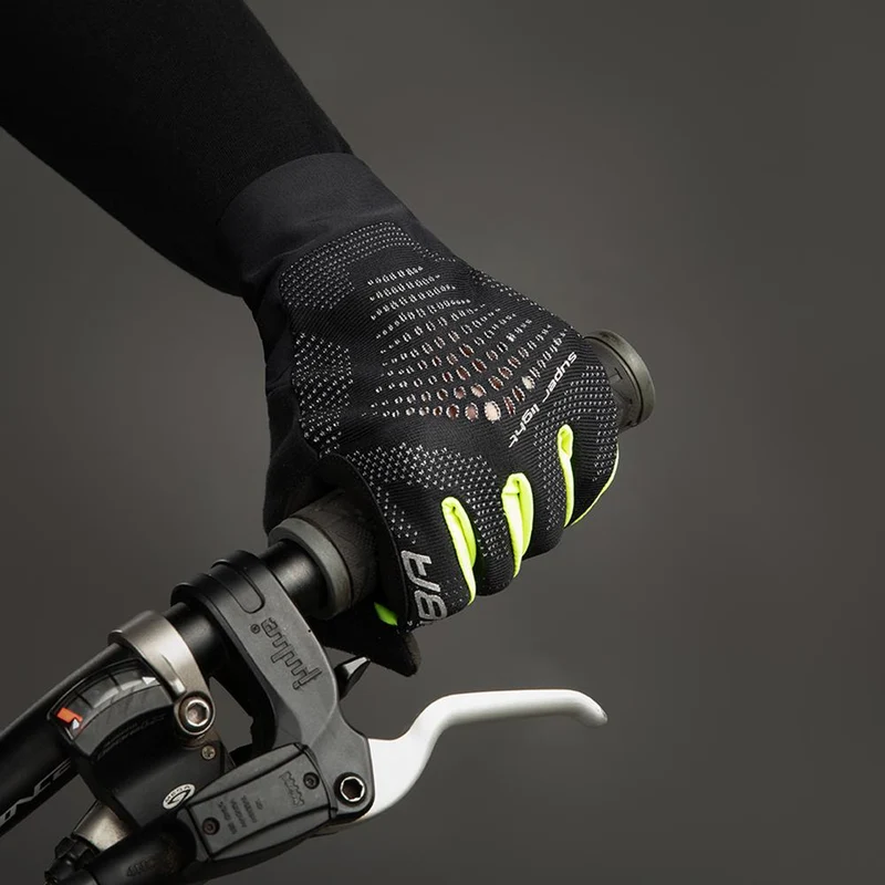 CHIBA Superlight - Radhandschuhe XL schwarz/neongelb, leicht & atmungsaktiv