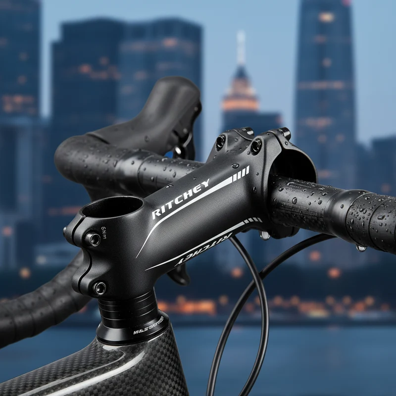 Ritchey Comp 4-Axis Vorbau 60mm 30° 31,8mm schwarz, 3D-geschmiedetes 6061 T6 Aluminium, für Carbon- und Aluminiumlenker