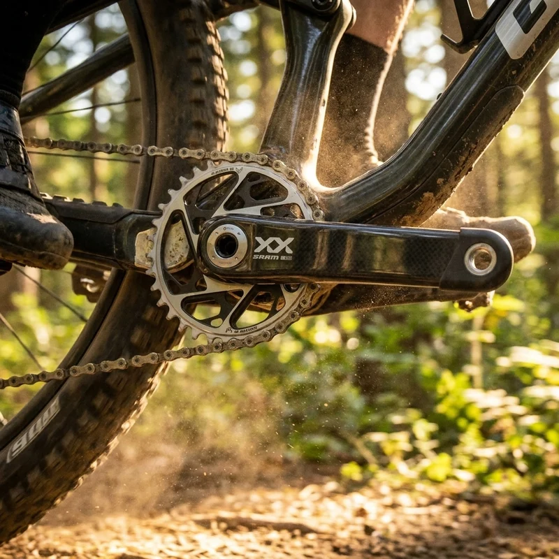 SRAM XX SL Eagle T-Type Kurbelgarnitur 170 mm / 168 mm - ultraleichte Carbon-Performance für 1x12