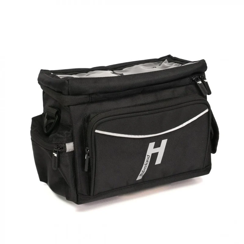 Haberland Lenkertasche 8l Max schwarz - geräumige Lenkertasche für Alltag und Tour