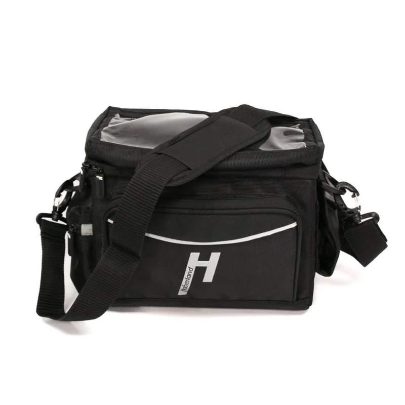 Haberland Lenkertasche 8l Max schwarz - geräumige Lenkertasche für Alltag und Tour